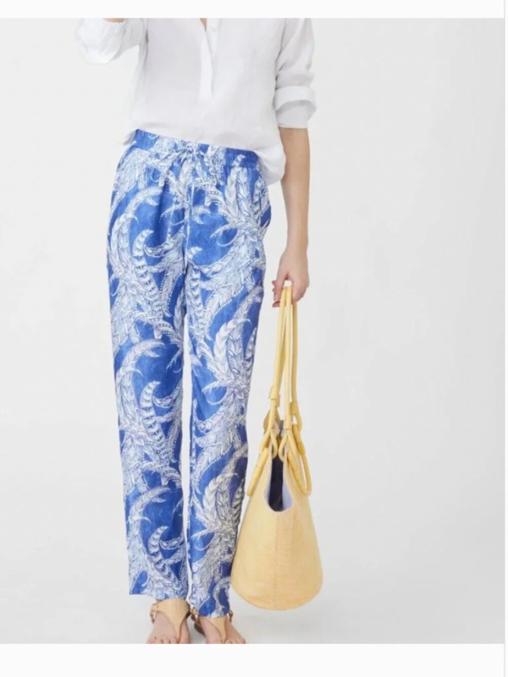 J.McLaughlin Giada Silk Pants in Fernflower ]NWT  Size XS